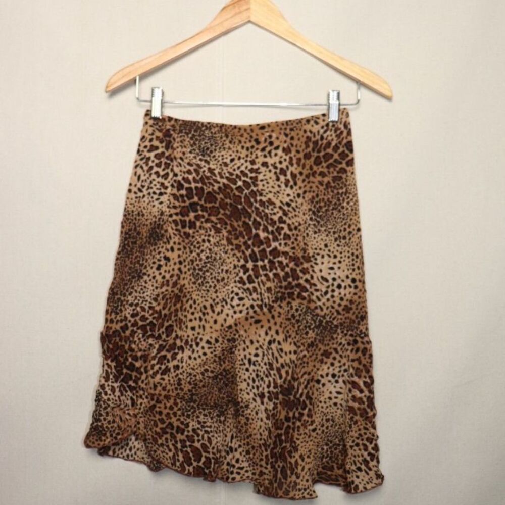 Leopard Print Ruffle Mini Skirt | Y2K Chic